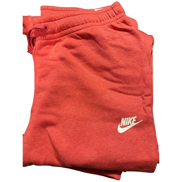 NEW Nike Club Fleece Leggings Women’s Size Medium Peach BV4087-622 Essentials - Picture 4 of 5